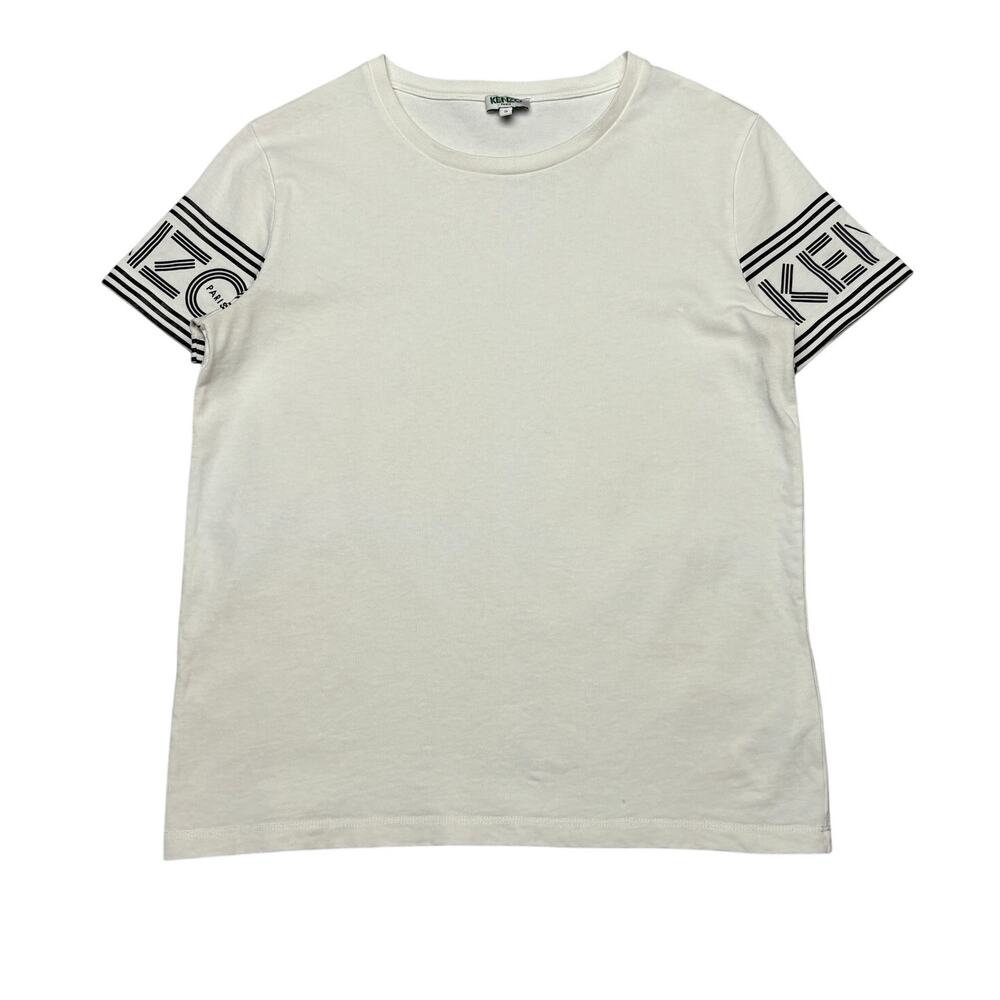 Kenzo Logo Sleeve Crew Neck T Shirt Women's Small Streetwear